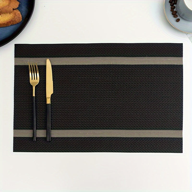 Washable Placemat - PVC Non-Slip, Heat Insulation, Heat Resistant Mat for Daily Use