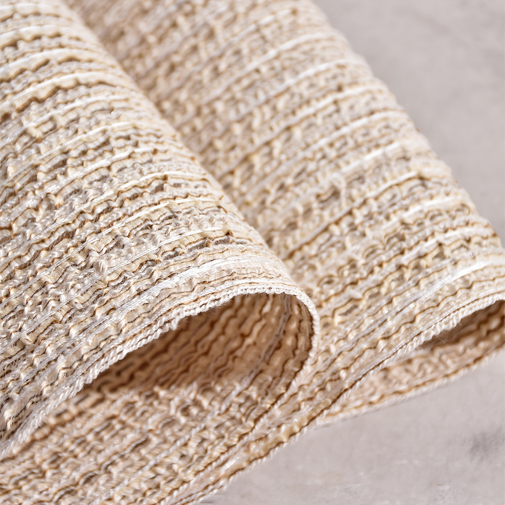 4/6pcs Oval Yarn Placemats, Washable Table Mats, Polyester 100.00, Hand-Woven Dining Decor, 100% Polyester Tabletop Pads