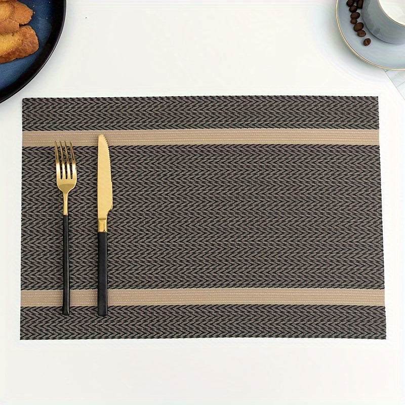 Washable Placemat - PVC Non-Slip, Heat Insulation, Heat Resistant Mat for Daily Use